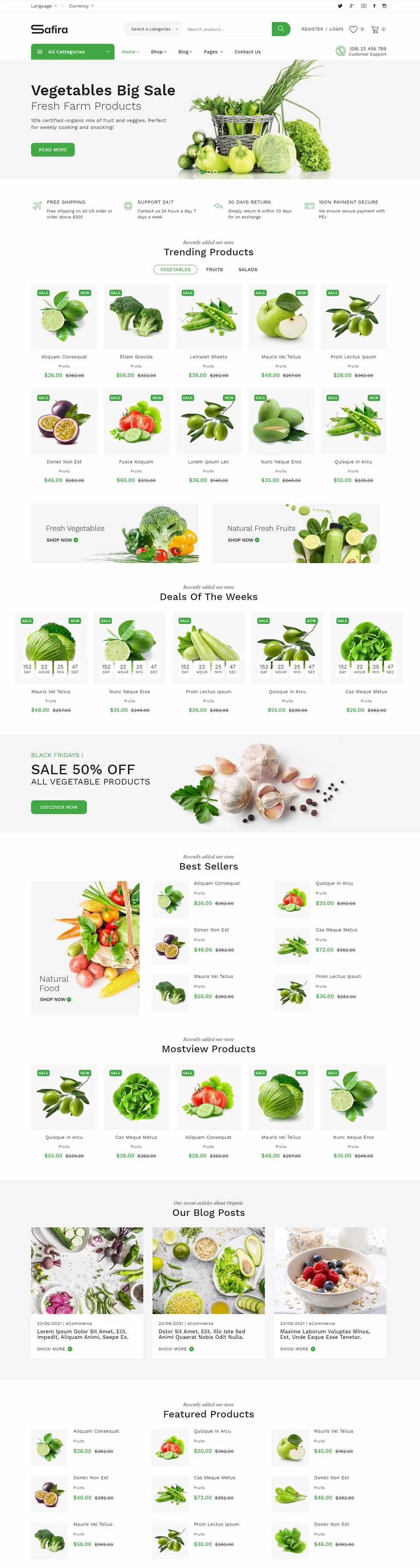 Food Website Design Service 
